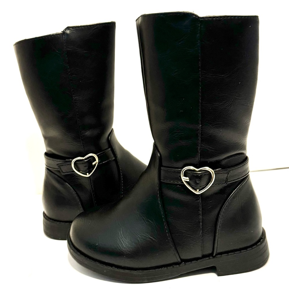 PLACE GIRLS BLACK BOOTS - Picture 3 of 15